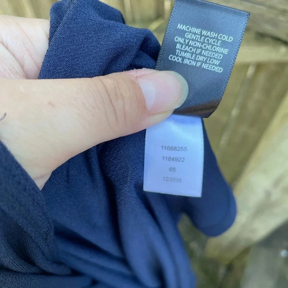 Torrid Navy Sleeveless Wrap Dress - Picture 3 of 5